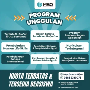 Penerimaan peserta didik baru ma'had sabilul qur'an, penerimaan santri baru ma'had sabbilul qur'an cibinong, pondok pesantren tahfizh al-qur'an