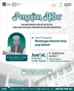 Ust. Agus Fadilla Sandi Isi Dua Agenda Besar di FH UII: Dakwah Intelektual dan Pengabdian Almamater