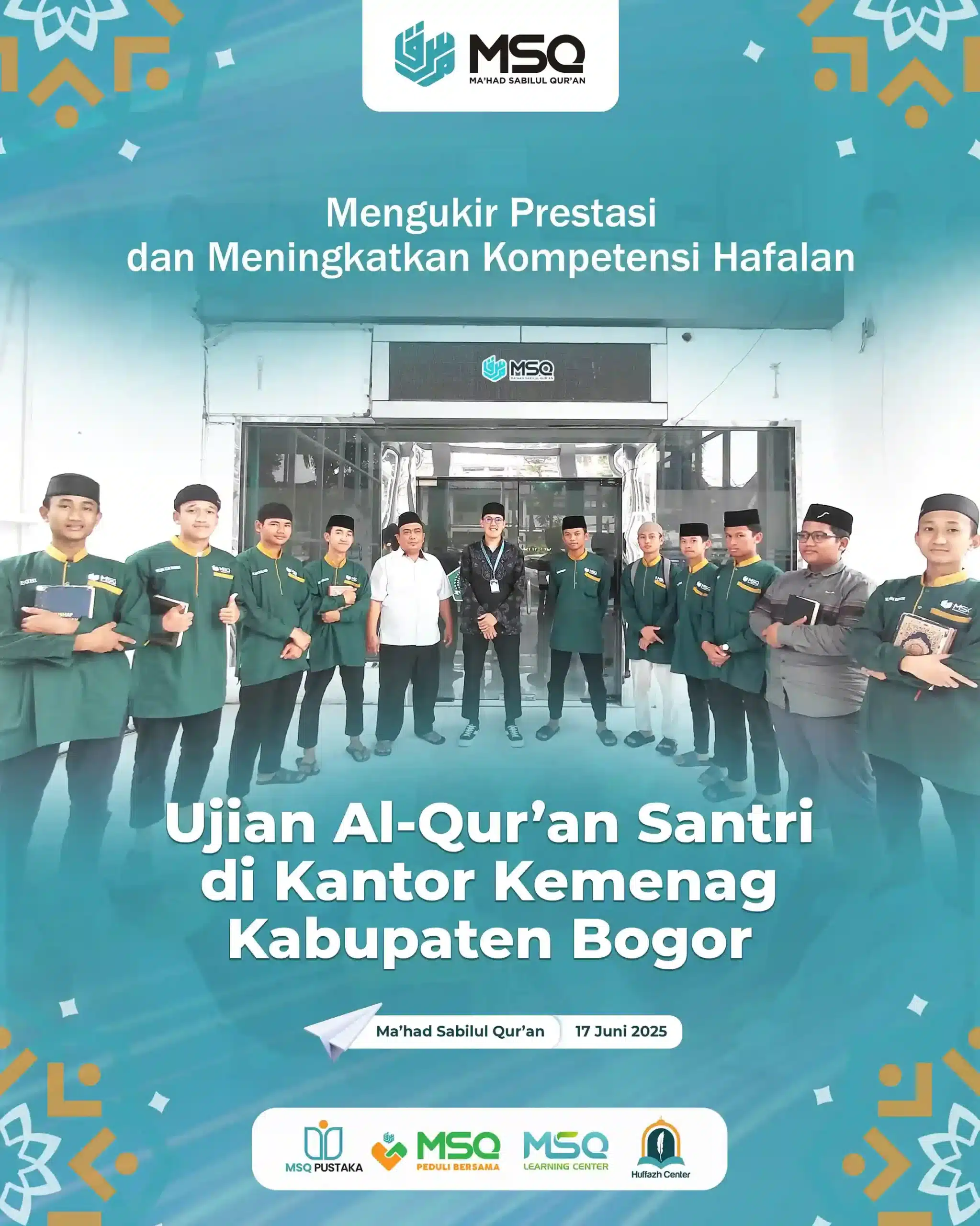 Ujian Al-Qur’an Santri di Kantor Kemenag Kabupaten Bogor: Mengukir Prestasi dan Meningkatkan Kompetensi Hafalan