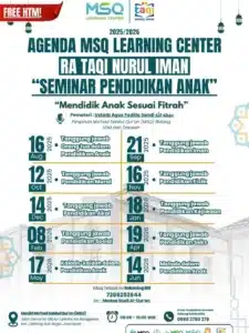 Daftar Meteri Seminar Parenting Islami MSQ Learning Center