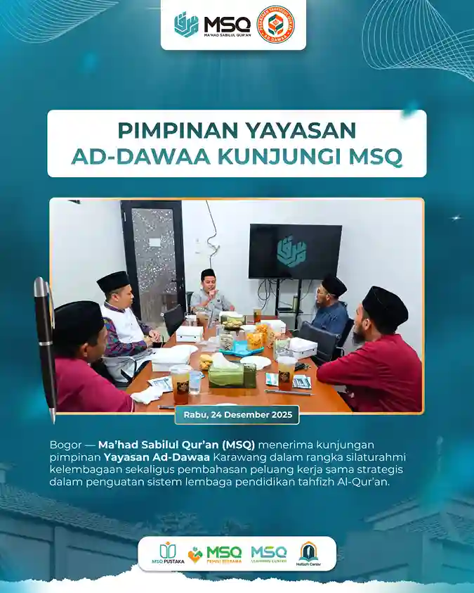 Pimpinan Yayasan Ad-Dawaa Kunjungi MSQ, Bahas Penguatan Sistem Lembaga Pendidikan Tahfizh