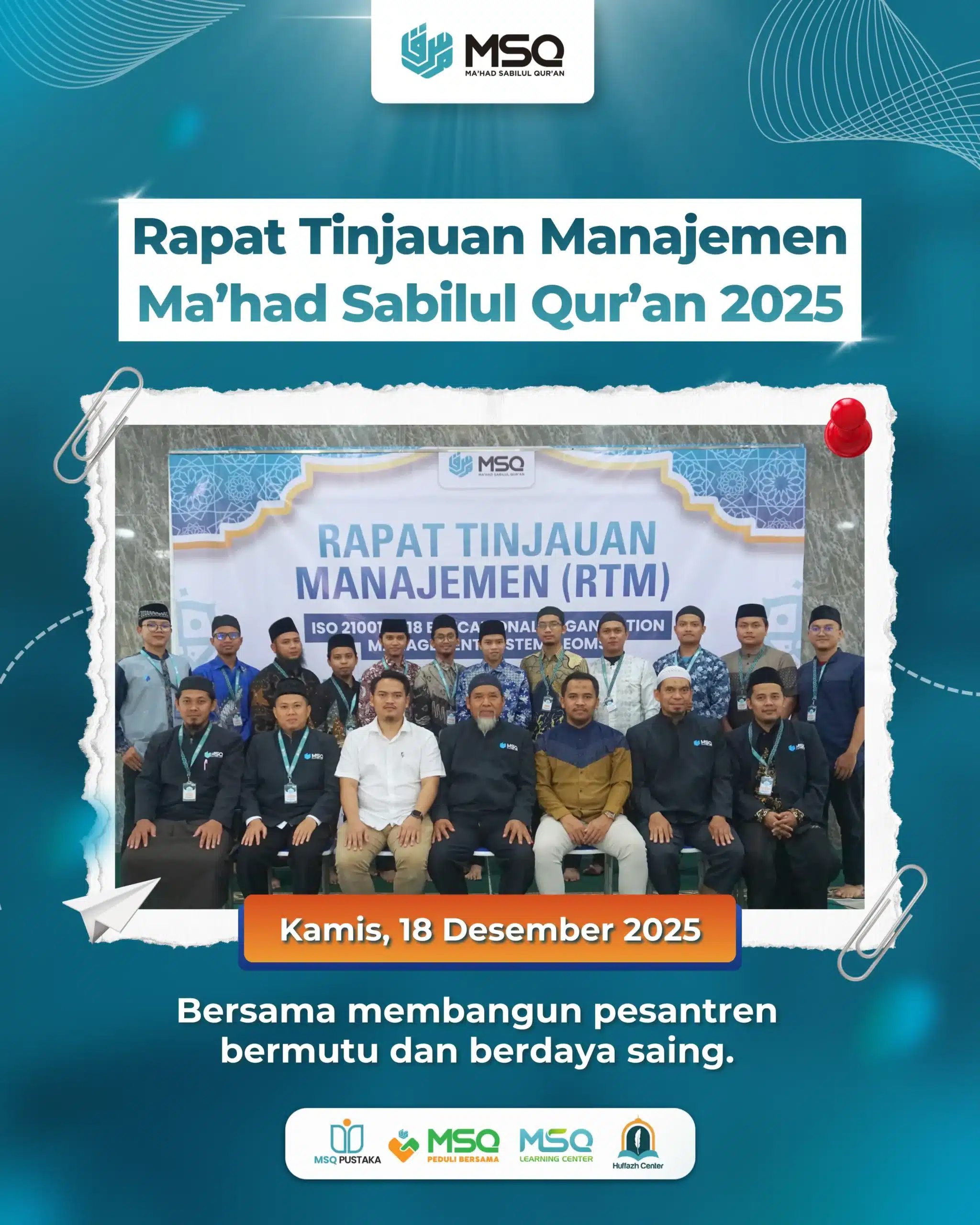 Ma’had Sabilul Qur’an Konsisten Gelar Rapat Tinjauan Manajemen ISO 21001:2018 untuk Penguatan Mutu Pendidikan